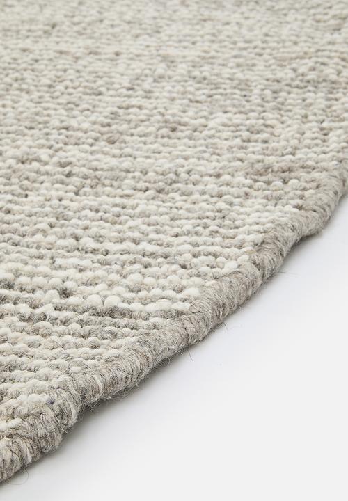 Sixth Floor - Loom Handwoven Nz Wool Blend Round Rug - Natural