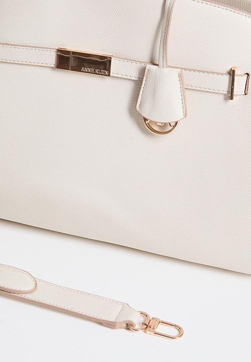 Anne Klein - Exclusive Large Satchel With Detachable Strap Bag-Parchment