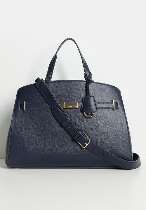 Anne Klein - Exclusive Large Satchel With Detachable Strap Bag- Navy