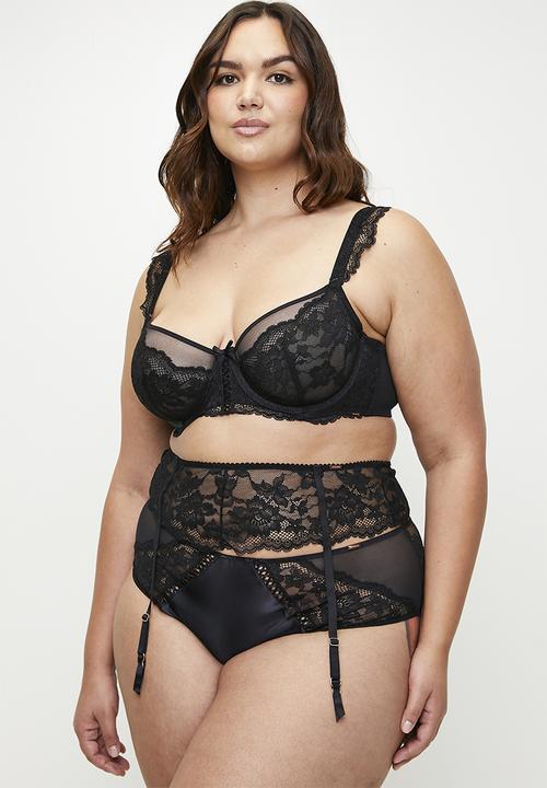 DORINA - Plus anahi suspender_belt - black