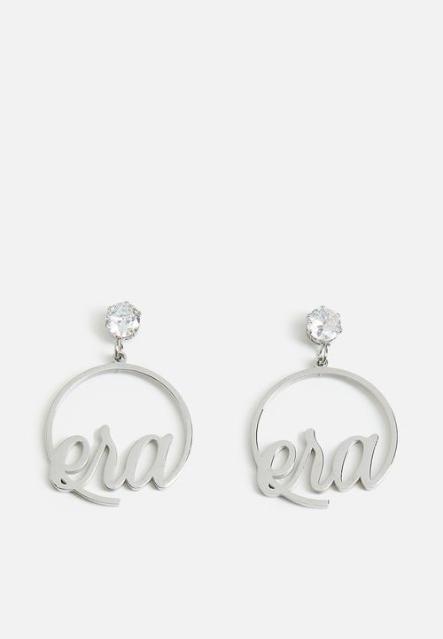 ERA by DJ Zinhle - Era Halo Mini Drop Hoops - Silver