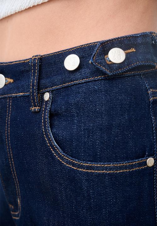 Me&B - Turn Up Stretch Jeans - Dark Wash