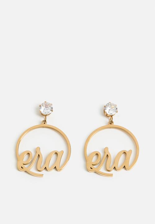 ERA by DJ Zinhle - Era Halo Mini Drop Hoops - Gold