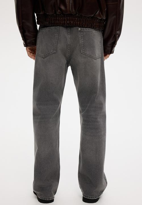 H&M - Loose straight jeans - dark grey