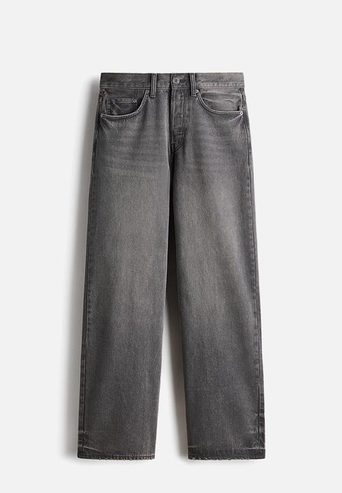 H&M - Loose straight jeans - dark grey