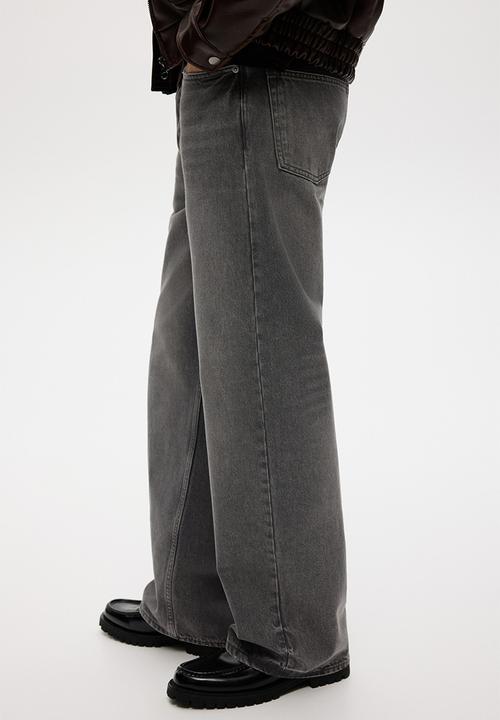 H&M - Loose straight jeans - dark grey