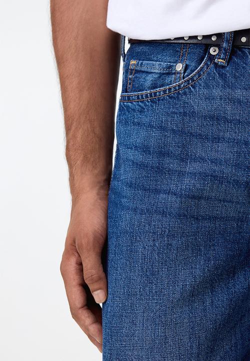H&M - Loose straight jeans - denim blue