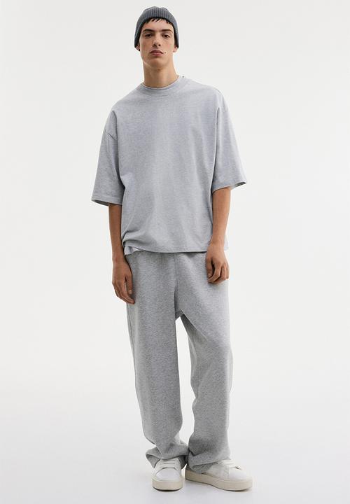 H&M - Oversized fit t-shirt - grey marl 