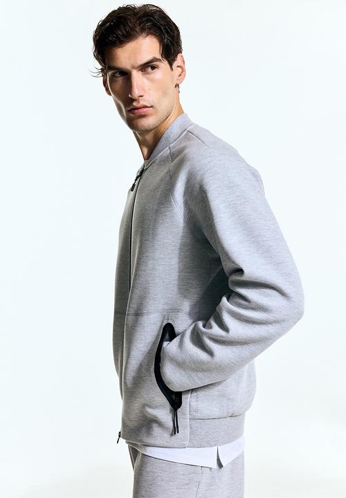 H&M - Sports bomber jacket with drymove™ - light grey marl