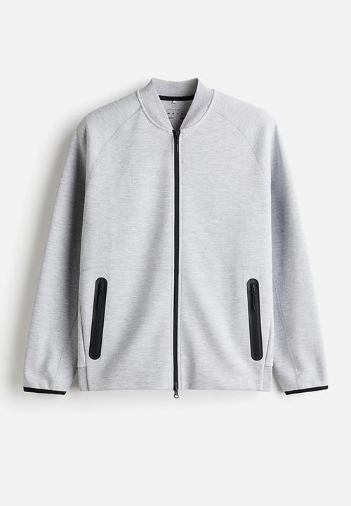 H&M - Sports bomber jacket with drymove™ - light grey marl