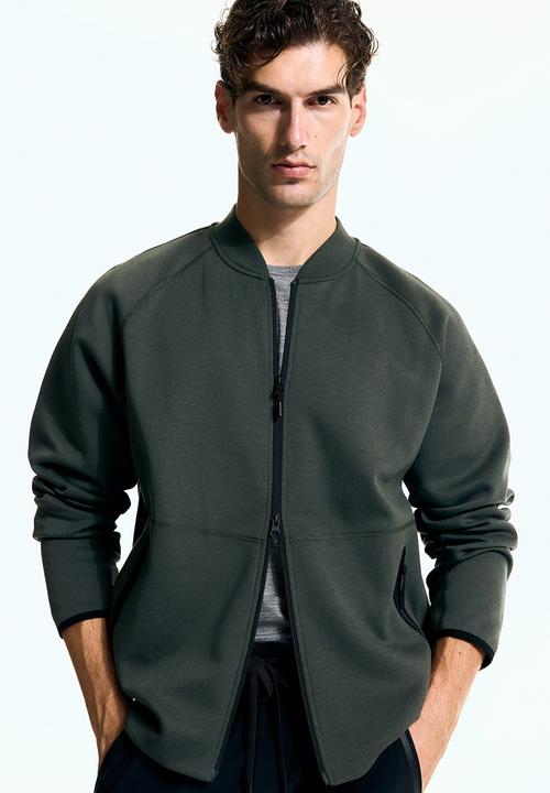 H&M - Sports bomber jacket with drymove™ - dark dusty green