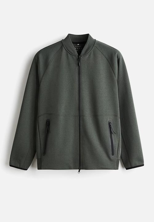 H&M - Sports bomber jacket with drymove™ - dark dusty green
