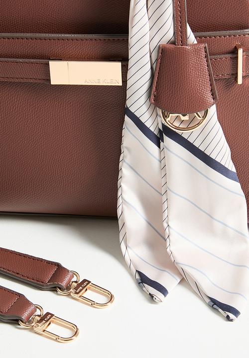 Anne Klein - Exclusive Medium Satchel With Detachable Strap Bag-Walnut