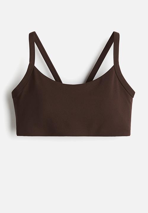 H&M - Medium support sports bra with softmove™ - warm brown