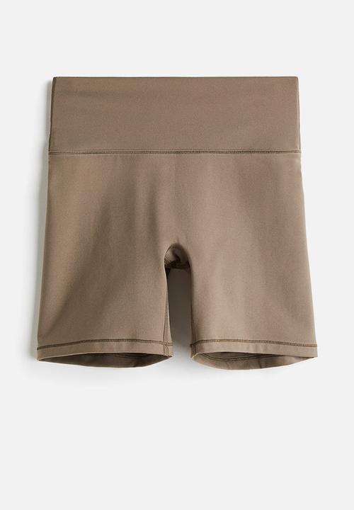 H&M - Sports cycling shorts with softmove™ - dark beige