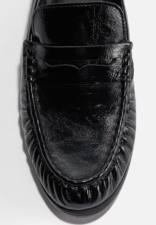 H&M - Leather loafers - black