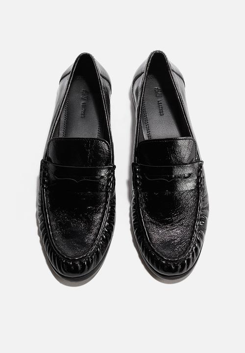 H&M - Leather loafers - black