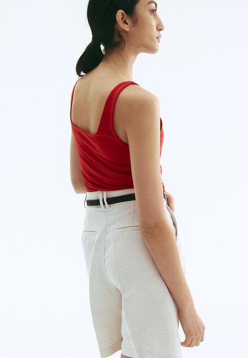 H&M - Draped body - bright red
