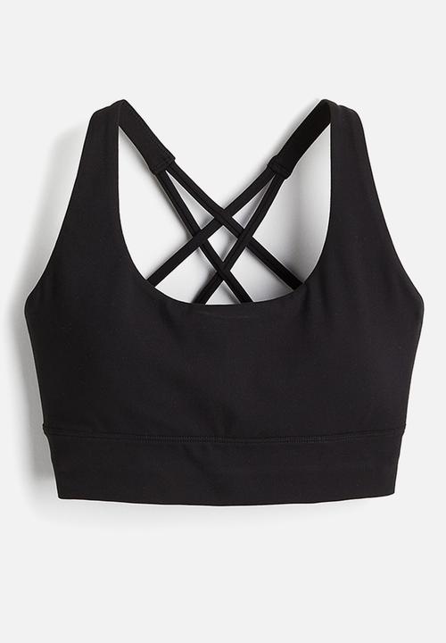 H&M - Medium support sports bra with softmove™ - black