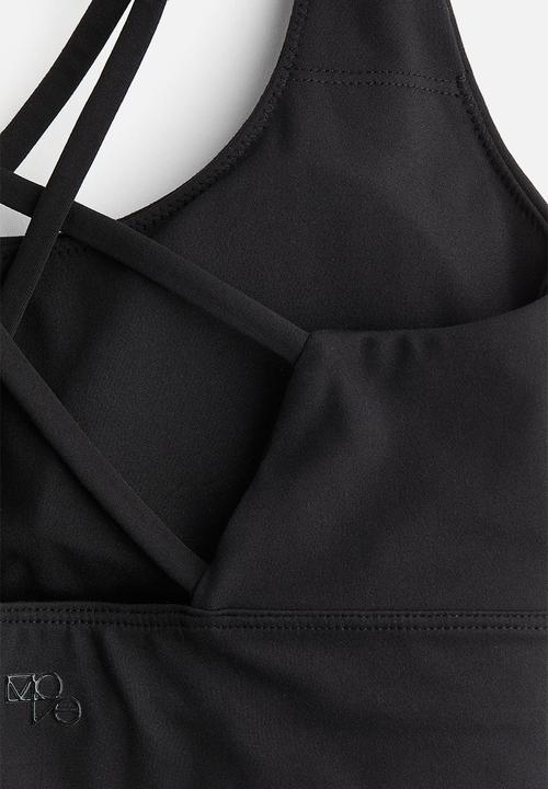 H&M - Medium support sports bra with softmove™ - black