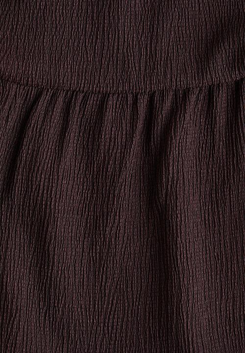 H&M - Crinkled balloon-leg trousers - burgundy