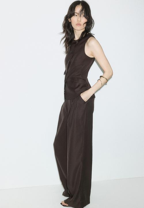 H&M - Long waistcoat - dark brown