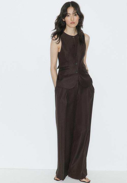 H&M - Long waistcoat - dark brown