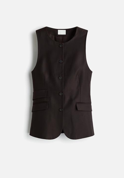 H&M - Long waistcoat - dark brown