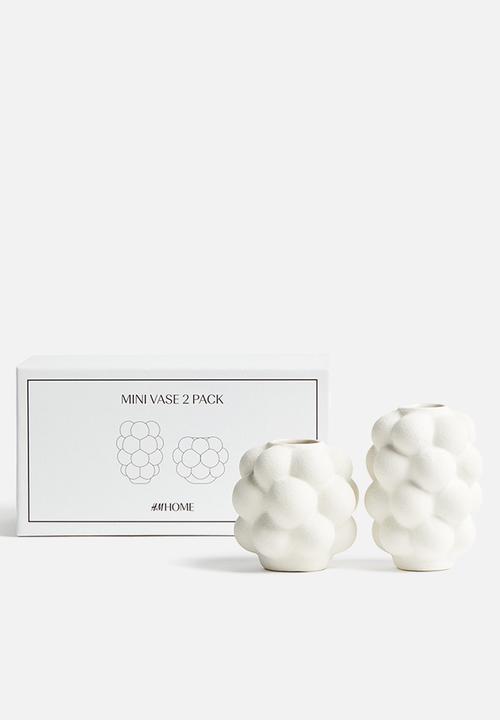 H&M - 2-pack mini stoneware vases - white