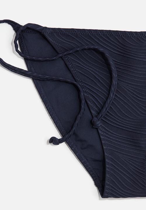 H&M - Tie tanga bikini bottoms - navy blue