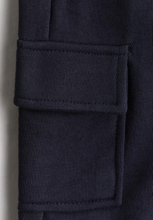 H&M - Sweatshirt cargo shorts - navy blue
