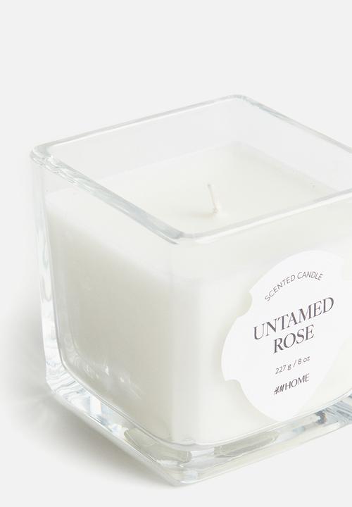 H&M - Scented candle in glass holder - untamed ros