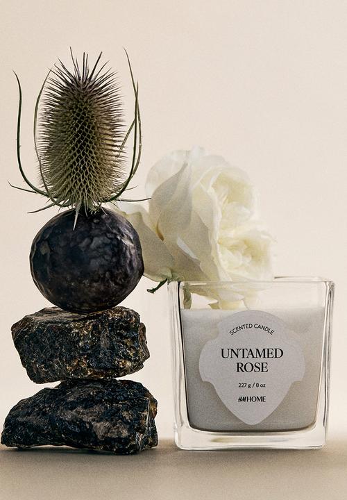 H&M - Scented candle in glass holder - untamed ros
