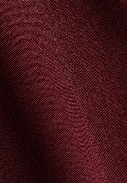 H&M - Waisted twill dress - burgundy