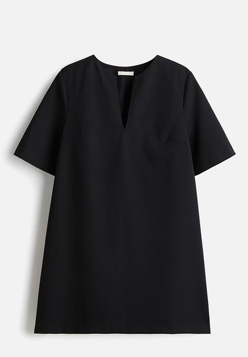 H&M - Short-sleeved dress - black