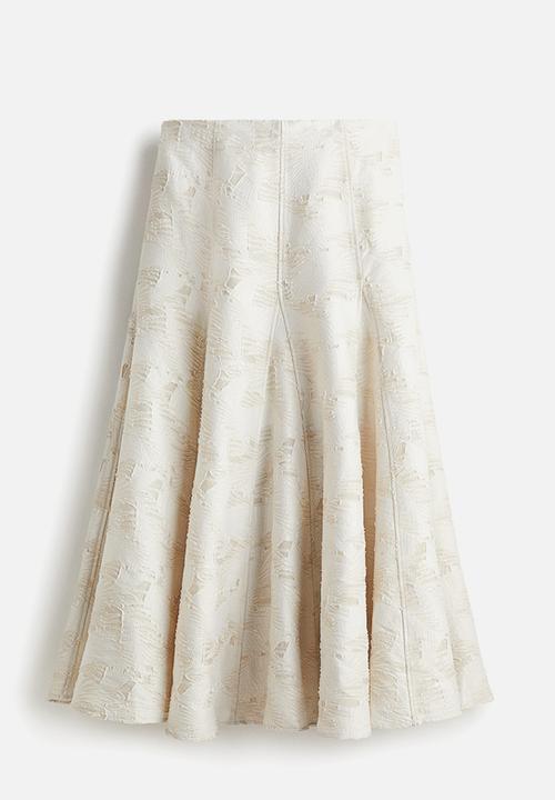 H&M - Jacquard-weave skirt - cream
