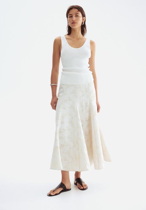H&M - Jacquard-weave skirt - cream