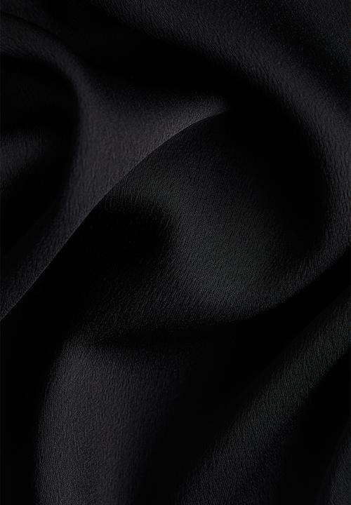H&M - Lace-trimmed satin strappy top - black