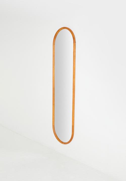Sixth Floor - Wooden Pill Full Length Mirror - Natural