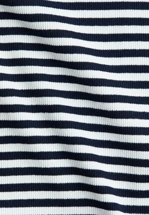 H&M - Sleeveless maxi dress - white & navy blue striped 