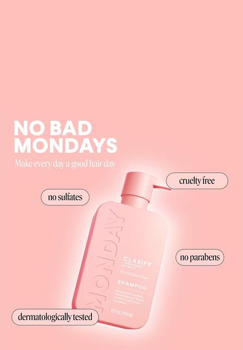 MONDAY Haircare - Clarify Shampoo With Grapefruit Extract For A Deeper Clean - 354ml