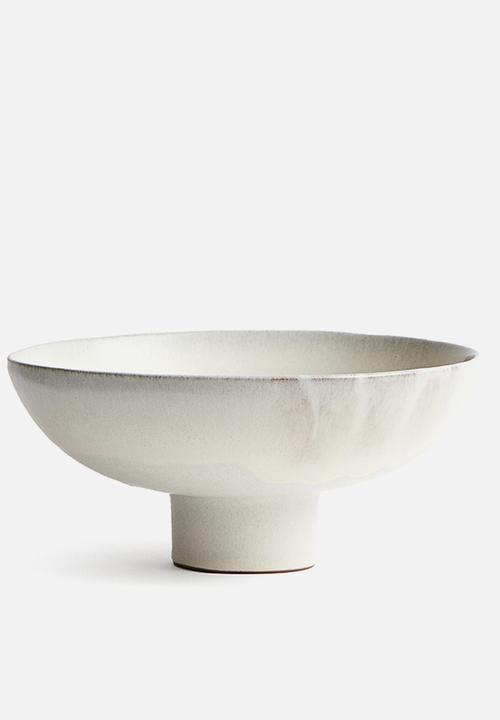 H&M - Hand-glazed serving bowl - light beige