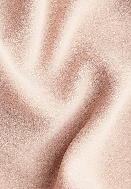 H&M - Lace-trimmed chiffon skirt - powder pink