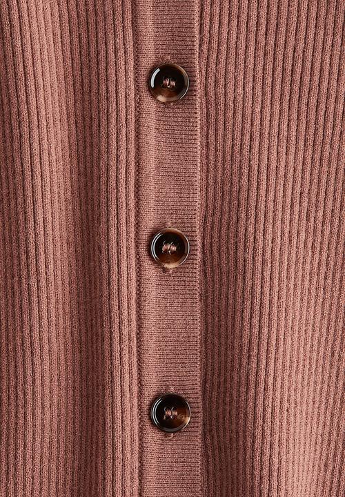H&M - Rib-knit cardigan - dusty pink