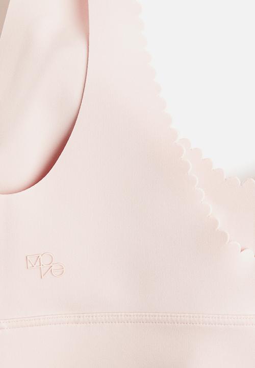 H&M - Medium support sports bra with softmove™ - soft pink
