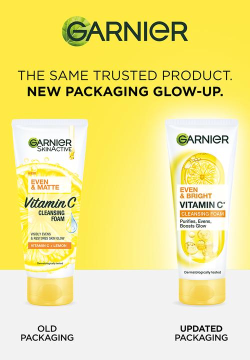 Garnier - Even & Bright Vitamin C Cleansing Foam 100ml