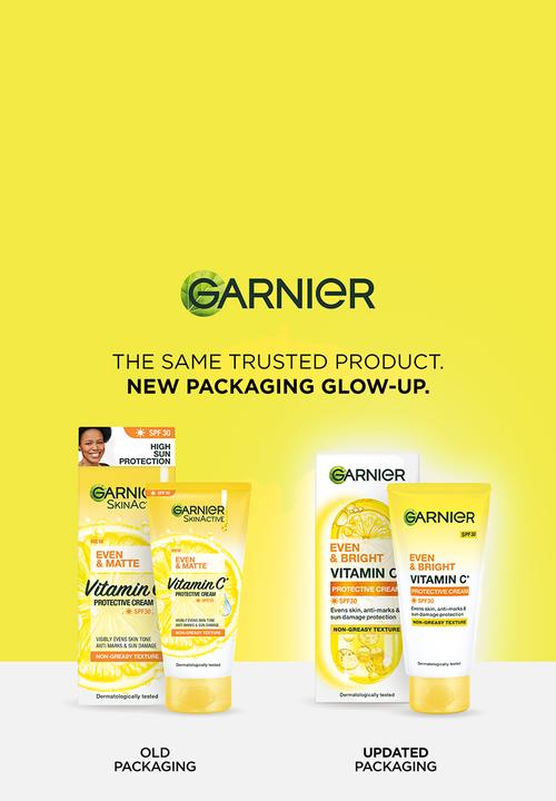 Garnier - Even & Bright Vitamin C Protection Day Cream Moisturizer SPF30 50ml