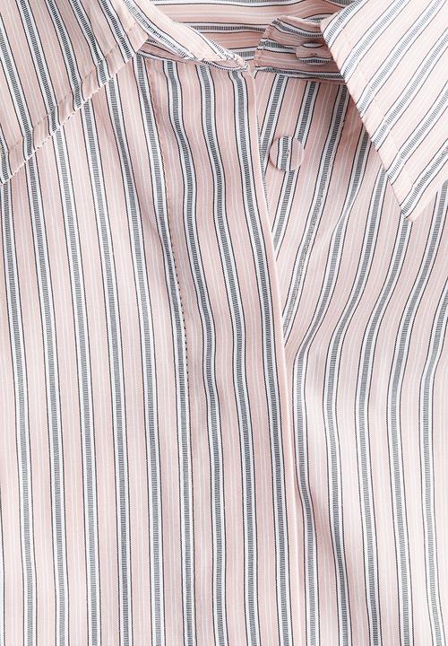 H&M - Jacquard-weave shirt - powder pink striped
