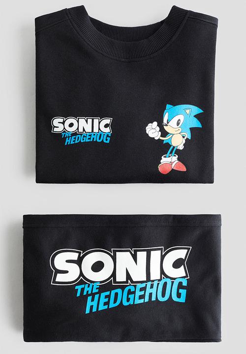 H&M - 2-piece sweatshirt set - black sonic the hedgehog