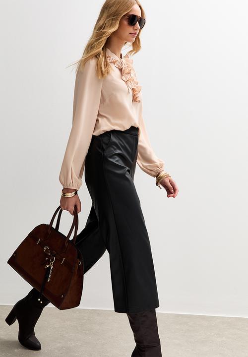 sheller シェリエ leather like wrap culottes original.jpg